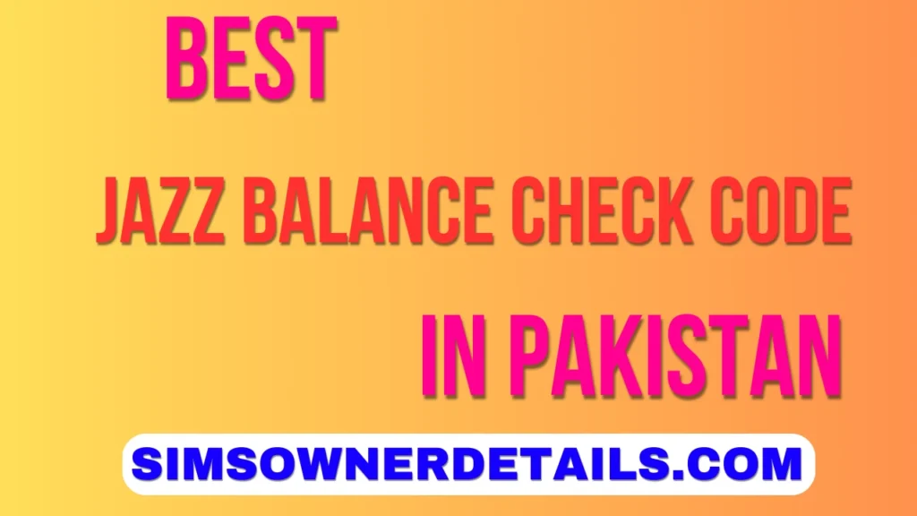 Jazz Balance Check Code 2025